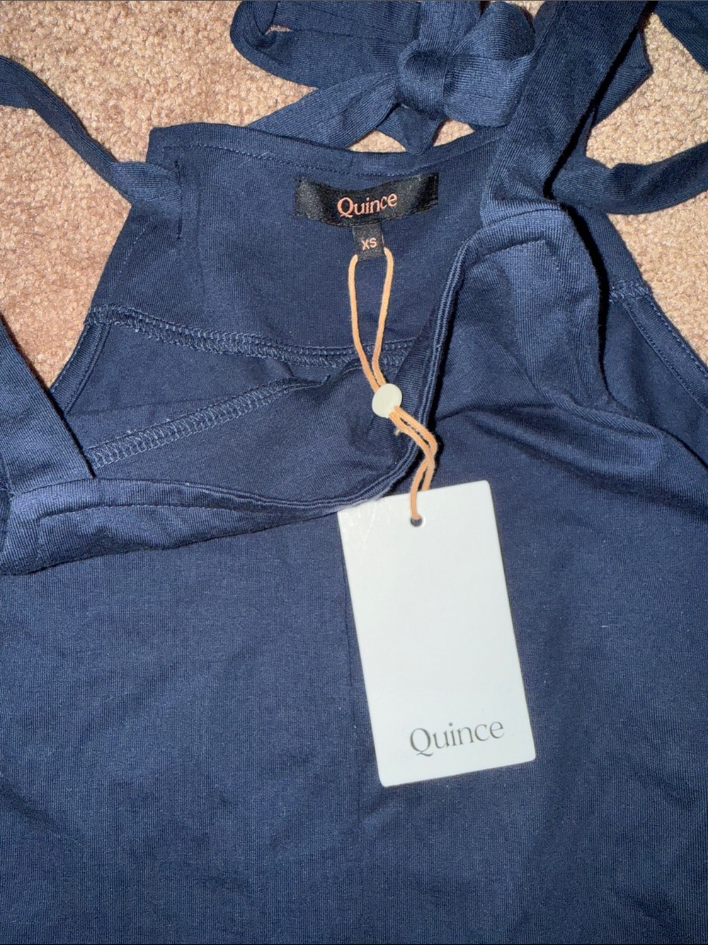 NWT Quince Organic Cotton Maternity Overalls Size XS - Picture 5 of 7